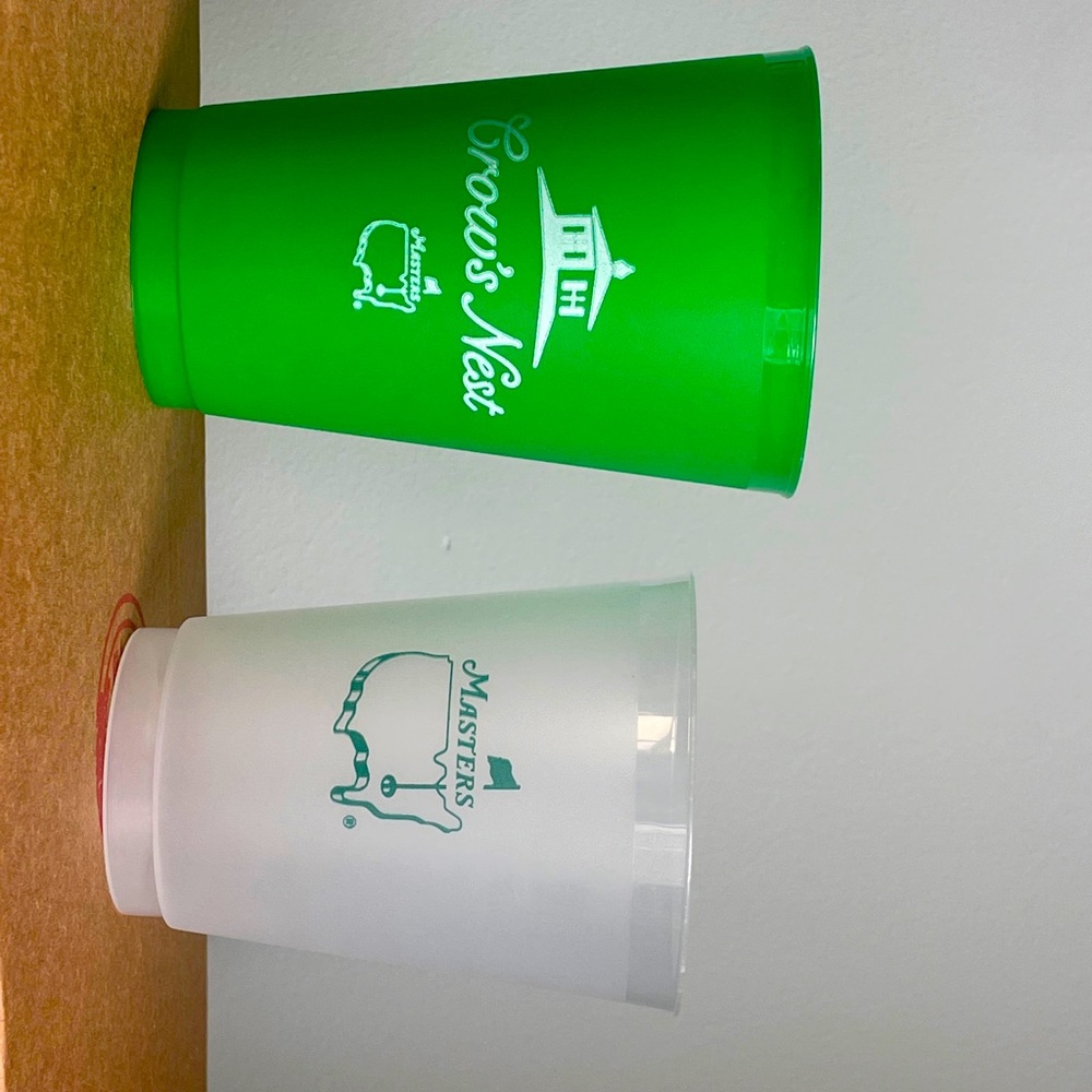 Masters cups undated up to 175 clear and 25 crows nest green.